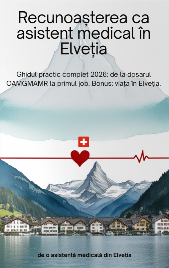 Coperta ghidului „Recunoașterea ca asistent medical în Elveția”